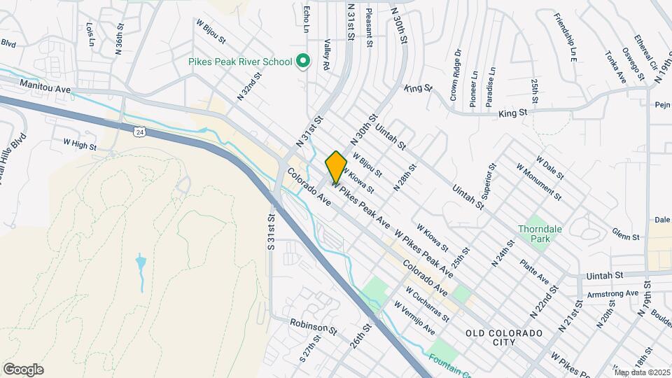 2917 W Pikes Peak Ave Map and Location Details
