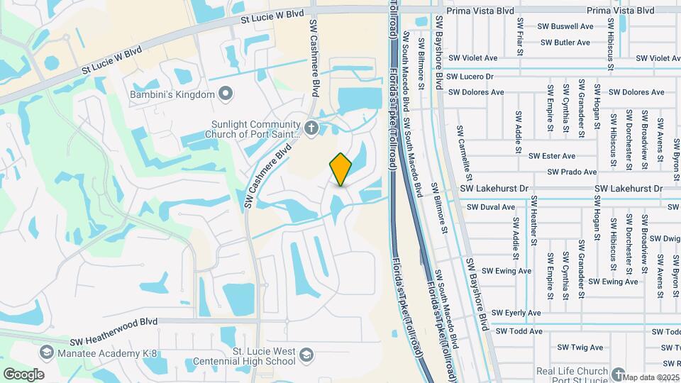 545 SW Lake Manatee Way Mapa y Detalles de la Ubicación