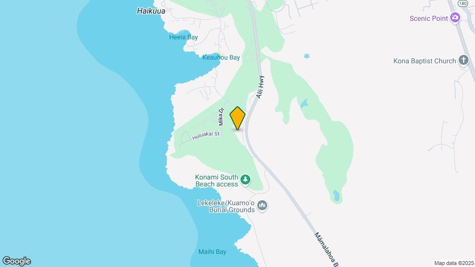 Keauhou Punahele Mapa y Detalles de la Ubicación