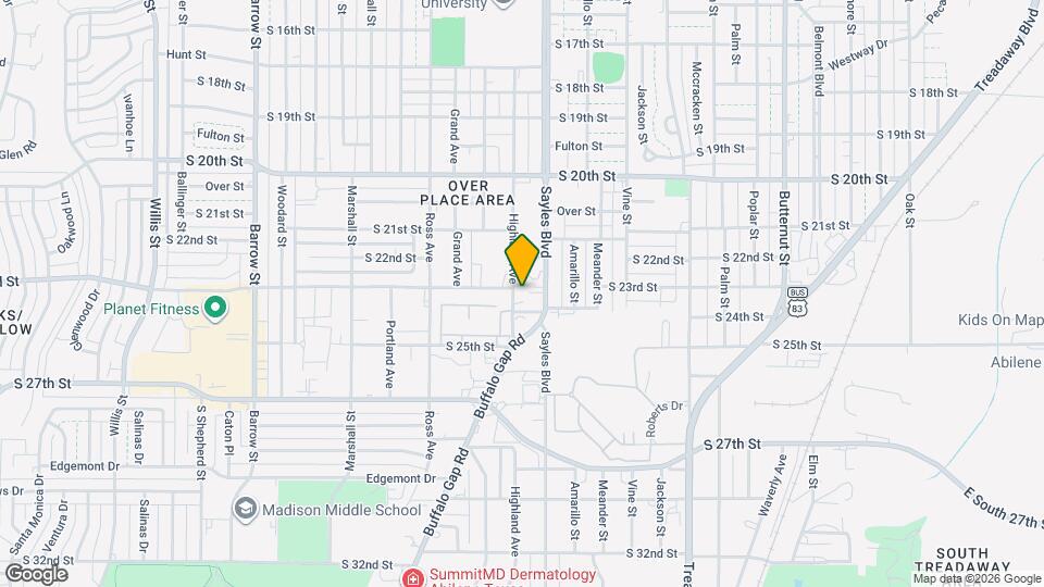 2349 Highland Ave Mapa y Detalles de la Ubicación