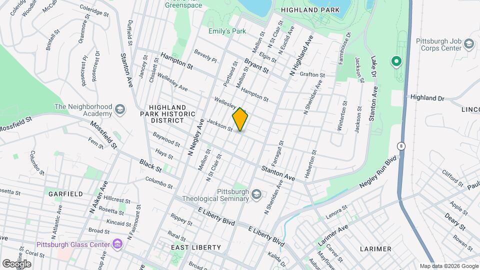 833 N Euclid Ave, Unit Unit 1 Map and Location Details