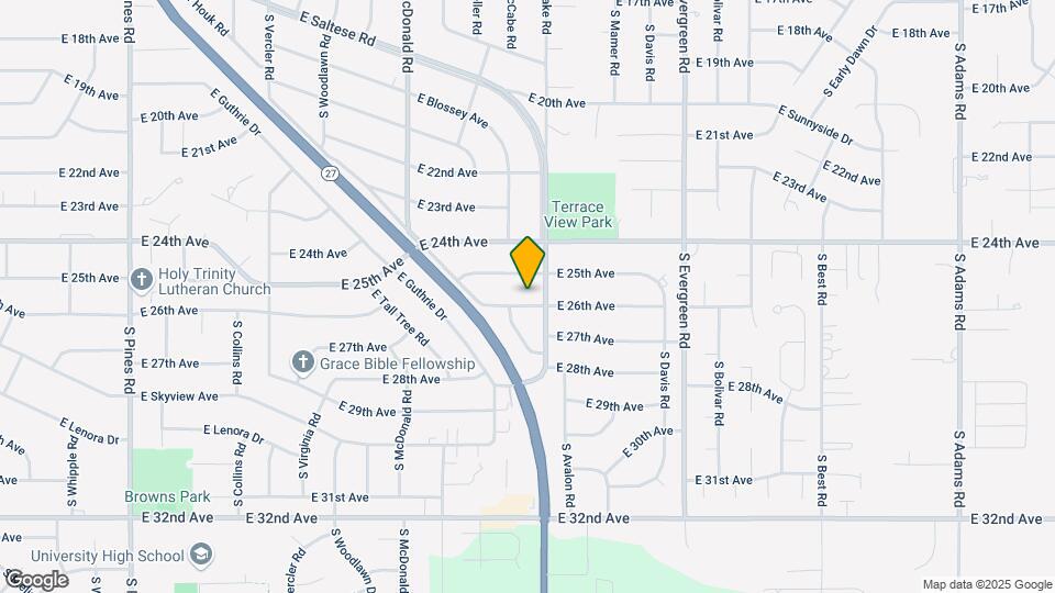 13415 E 26th Ave Map and Location Details