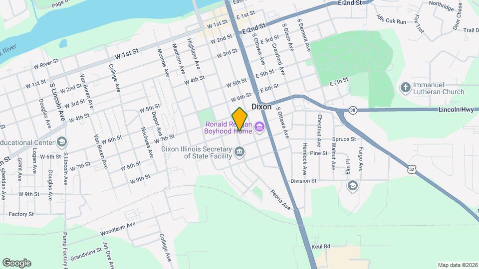 802 S Peoria Ave Map and Location Details