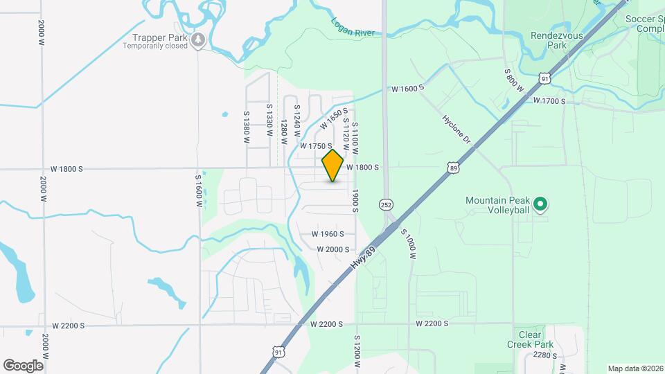 1163 W 1870 S Map and Location Details