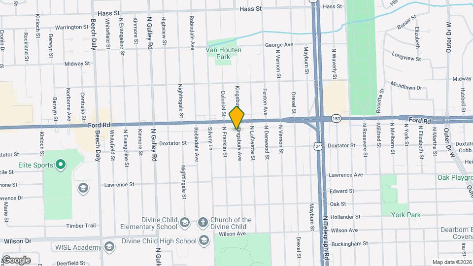 2215 Kingsbury Ave Mapa y Detalles de la Ubicación