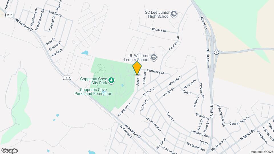 1417 Janet Ln Map and Location Details