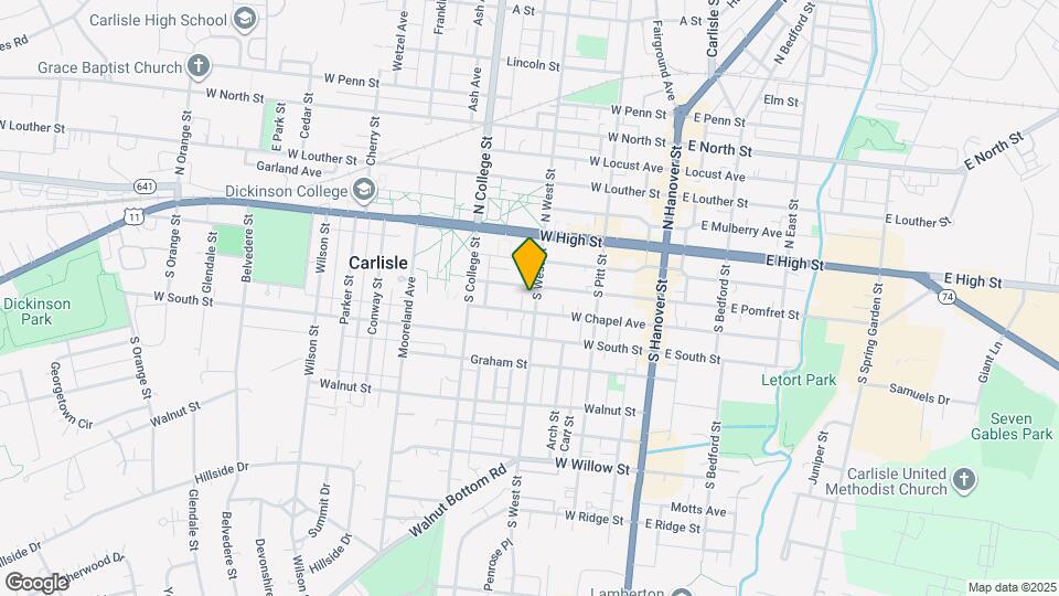 114 S West St Map and Location Details