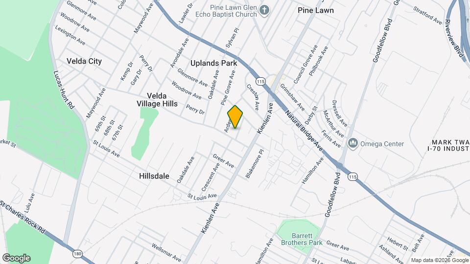 2505 Crescent Ave Map and Location Details