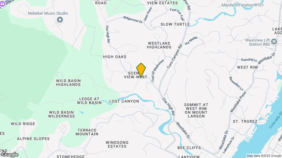 1709 Wild Basin Ledge Map and Location Details