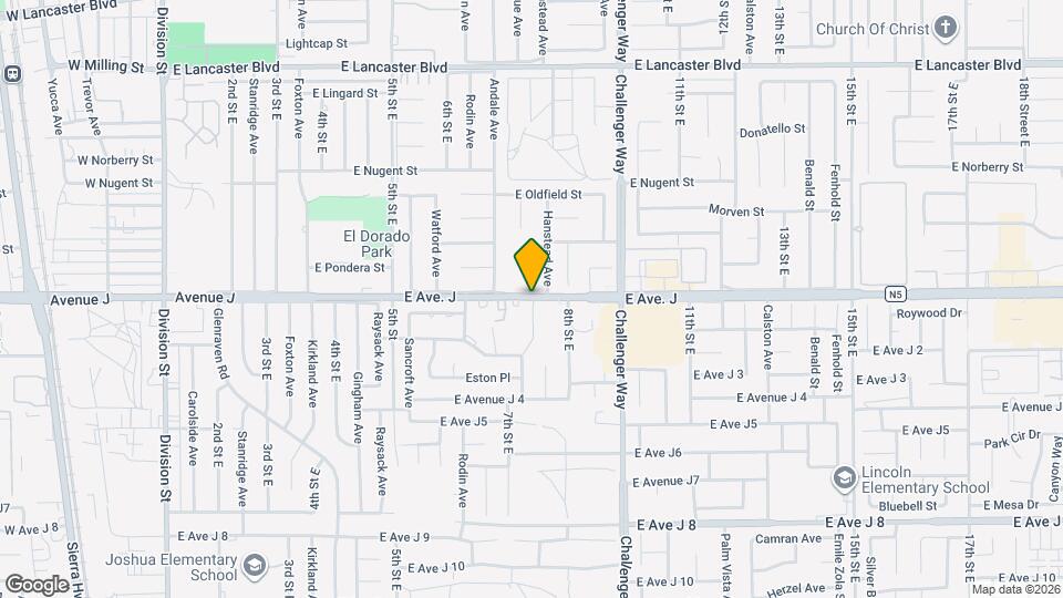 744 E Ave. J Map and Location Details