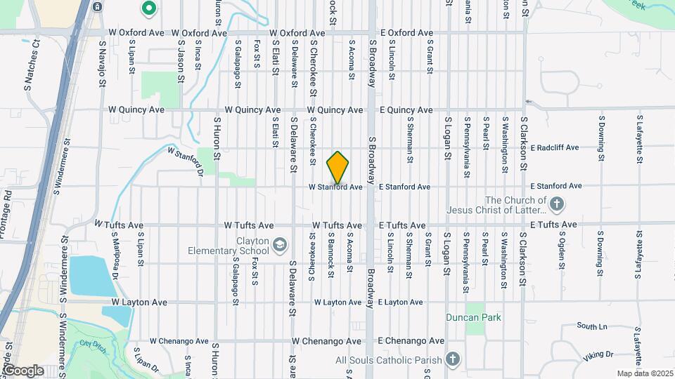 4506 S Bannock St Map and Location Details