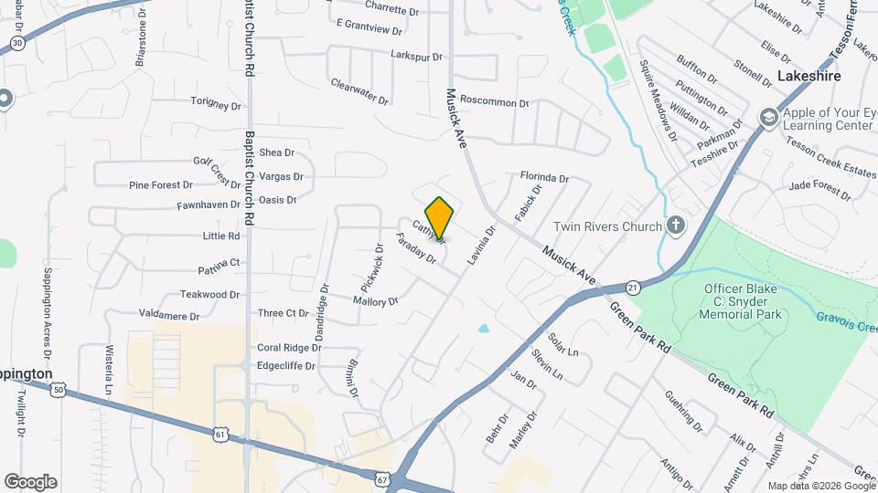 10718 Cathy Dr Map and Location Details