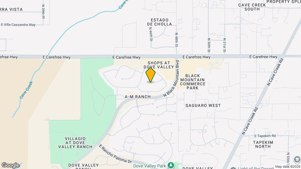 4613 E Tumbleweed Dr Map and Location Details