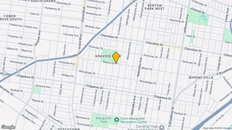 3148 Miami St Map and Location Details