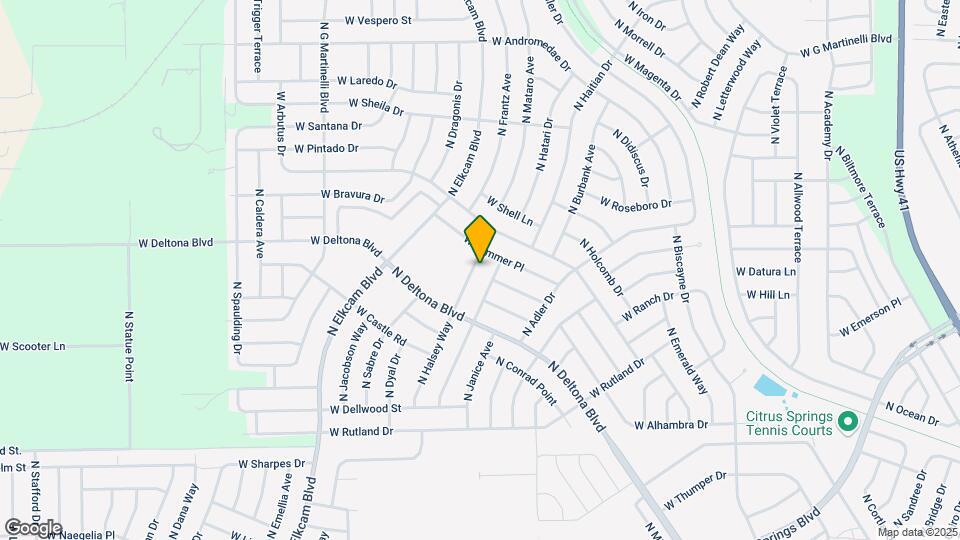 10427 N Halsey Way Map and Location Details