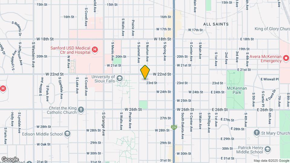 800 W 23rd St Map and Location Details