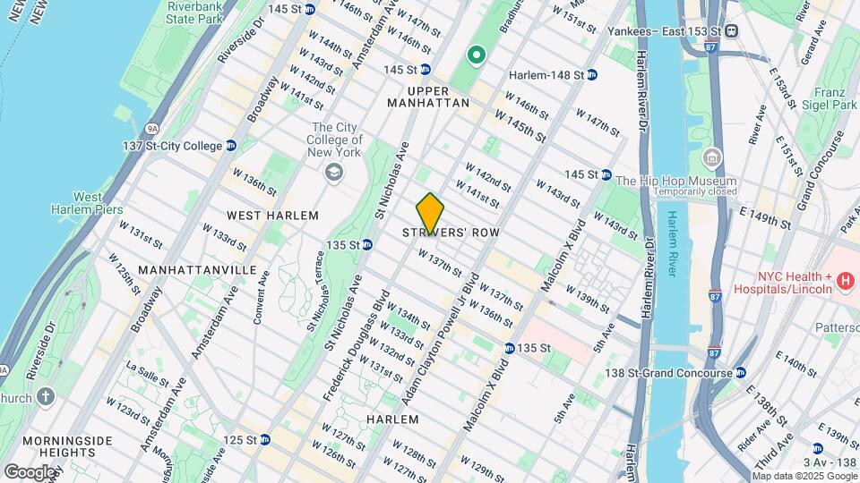 250 W 138th St Map and Location Details