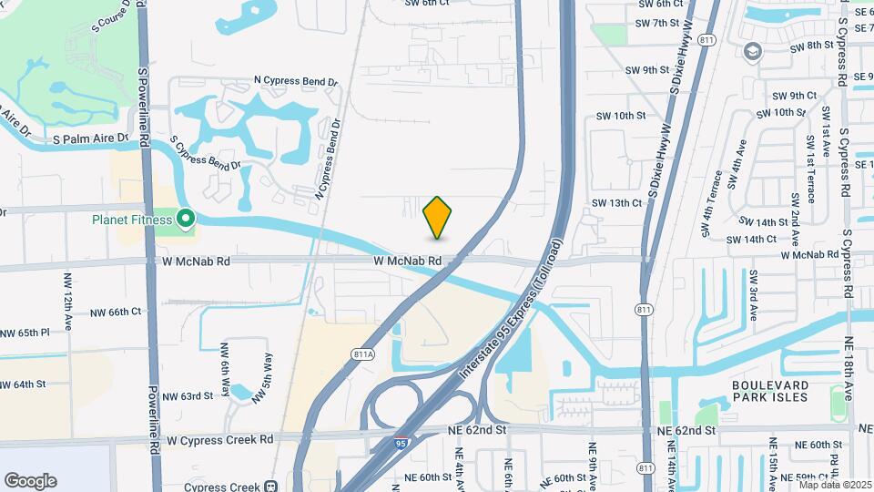 Furnished Studio-Fort Lauderdale - Cypress Map and Location Details