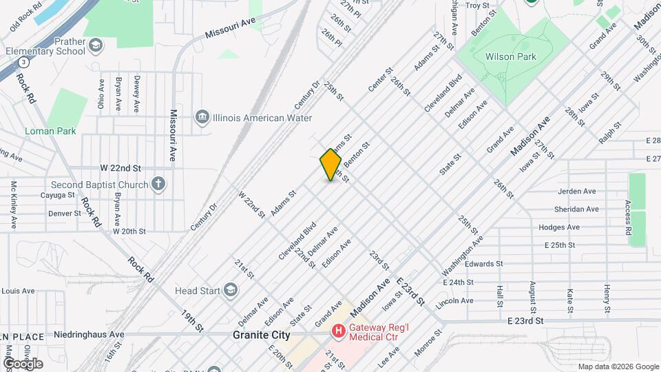 2322 Benton St Map and Location Details