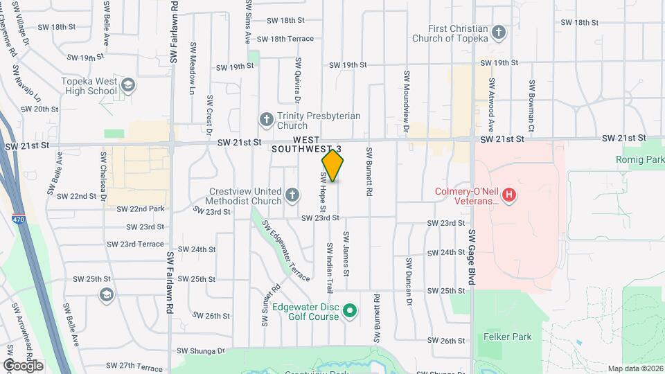 2225 SW Indian Trail Map and Location Details