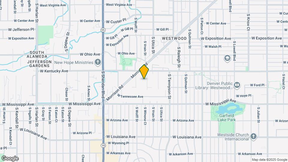 937 S Vrain St Map and Location Details