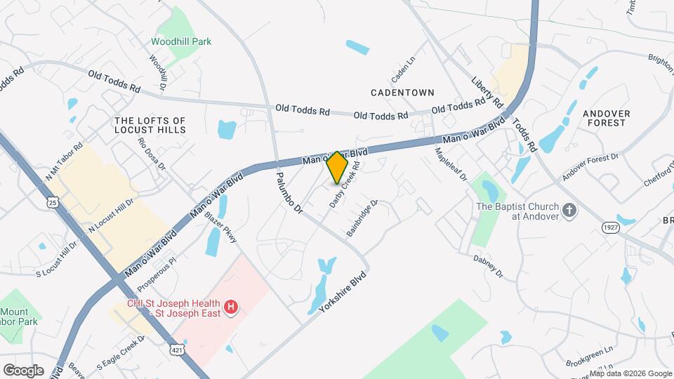 409 Darby Creek Rd Map and Location Details