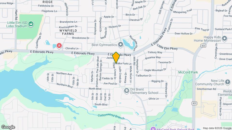 1925 Clear Creek Dr Map and Location Details