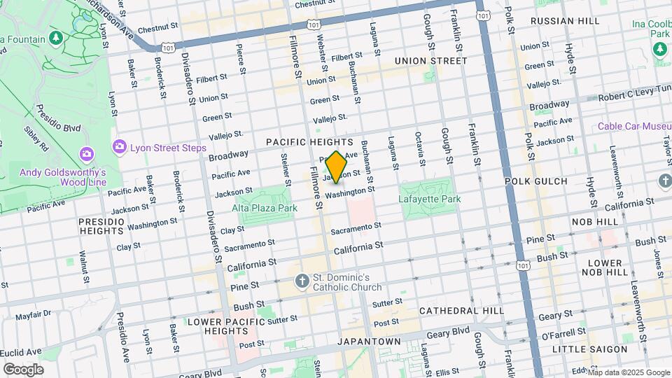 2424 Washington St Map and Location Details