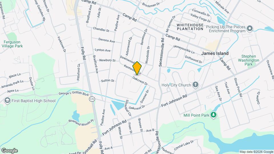 1133 Oakcrest Dr Mapa y Detalles de la Ubicación