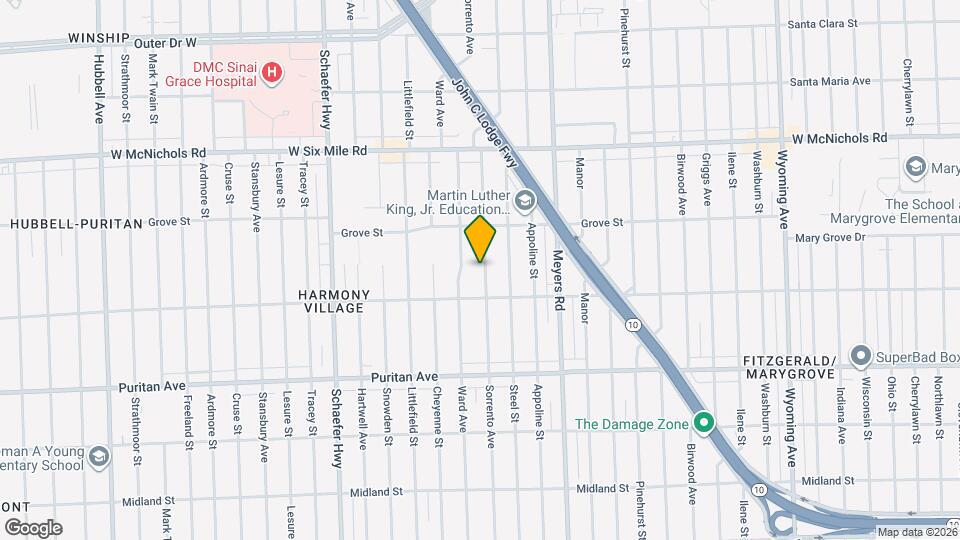 16559 Sorrento Ave Map and Location Details