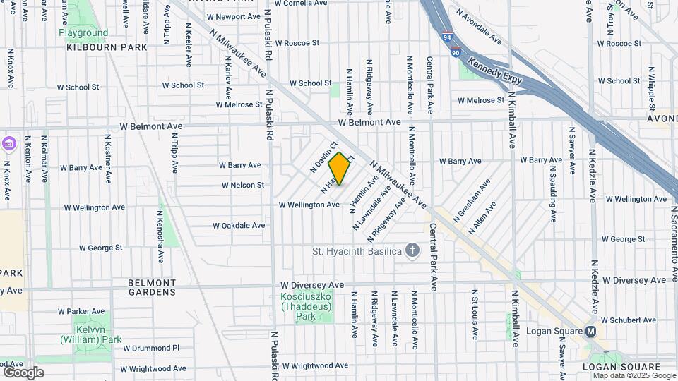 3024 N Avers Ave Map and Location Details