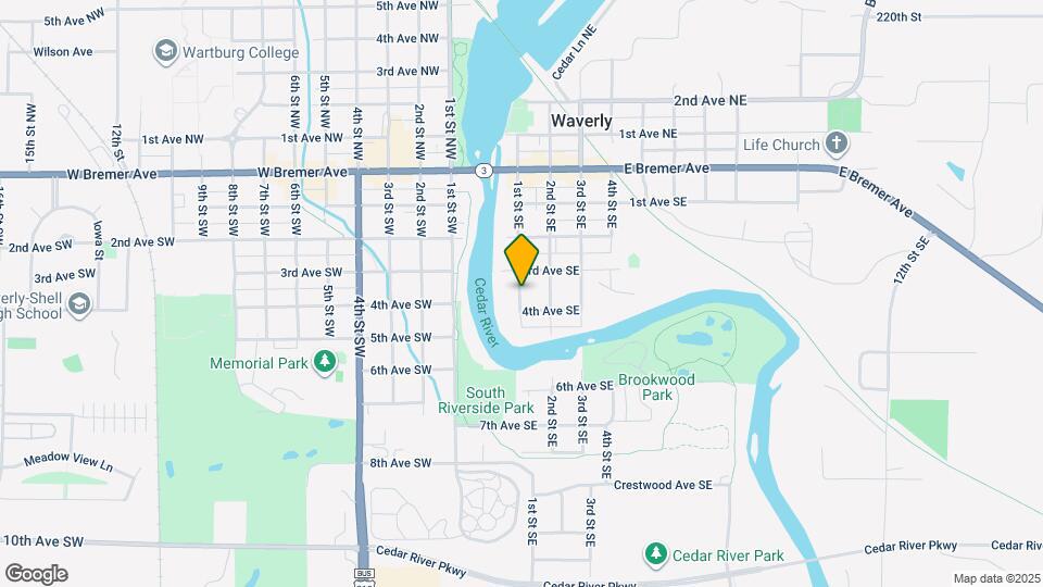 421 1st St SE Map and Location Details
