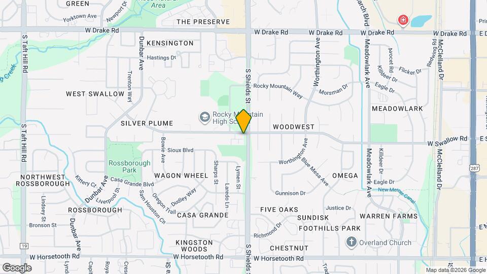 1115 W Swallow Rd Map and Location Details