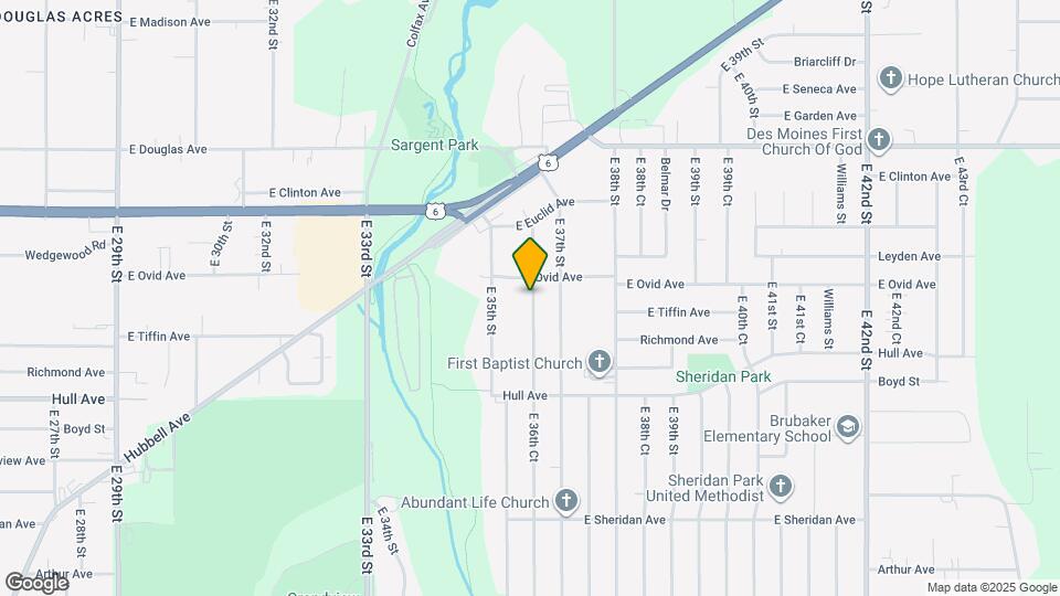 3312 E 36th Ct Map and Location Details