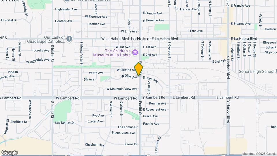 501 S Euclid St Map and Location Details