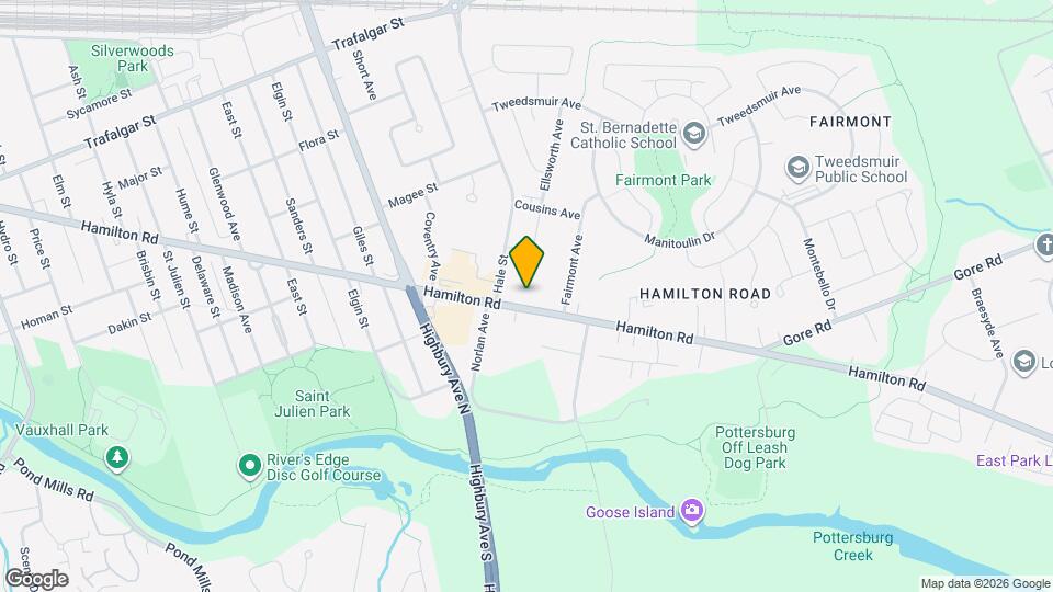 1000 Hamilton Rd Map and Location Details