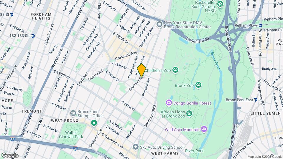 2254 Crotona Ave Map and Location Details