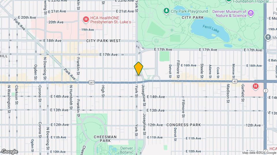 1520 York St Map and Location Details