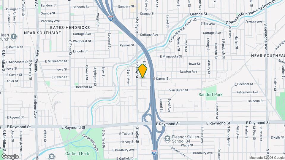 1117 E Naomi St Map and Location Details