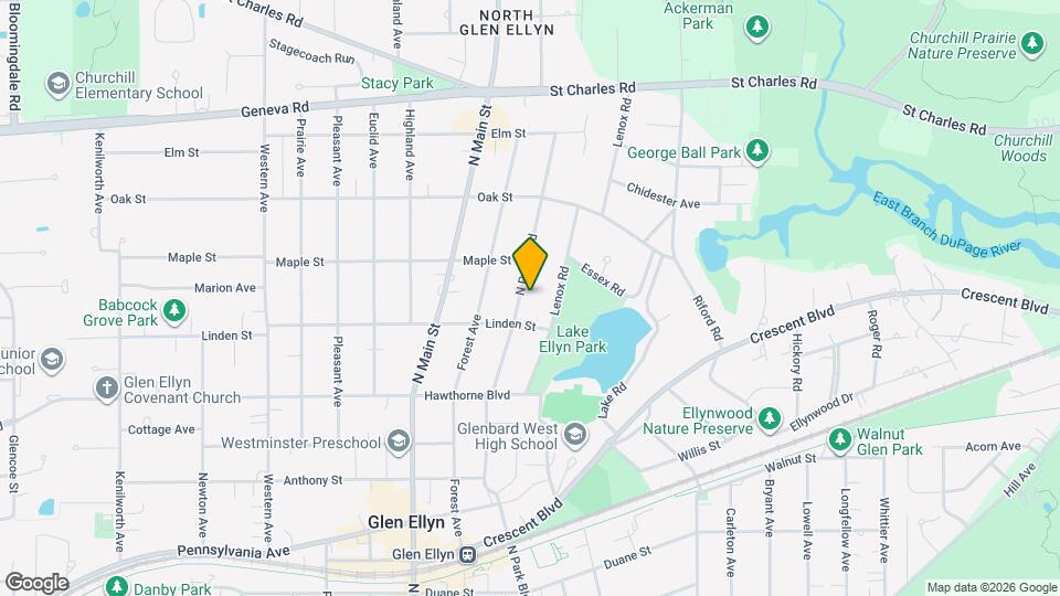 673 N Park Blvd Map and Location Details