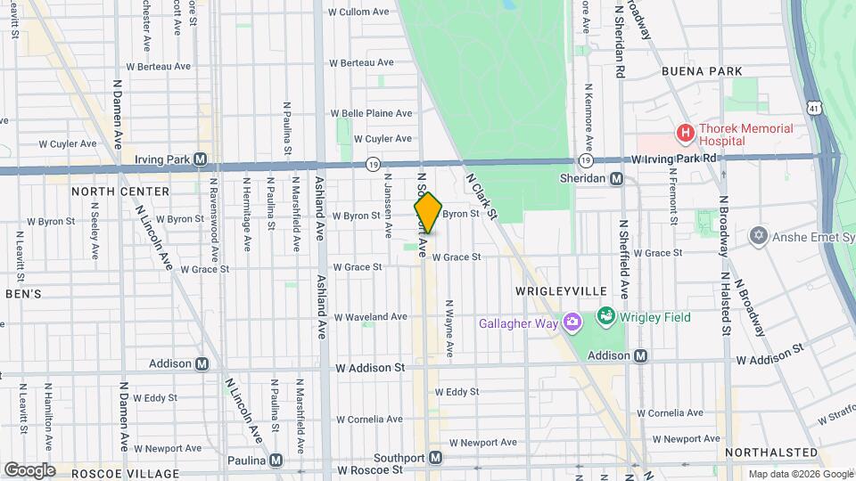 3829 N Southport Ave, Unit # 02 Mapa y Detalles de la Ubicación