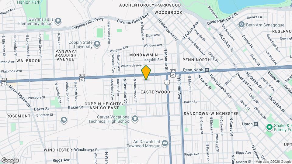 1809 N Pulaski St Map and Location Details