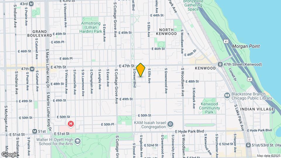 4746 S Ingleside Ave Mapa y Detalles de la Ubicación
