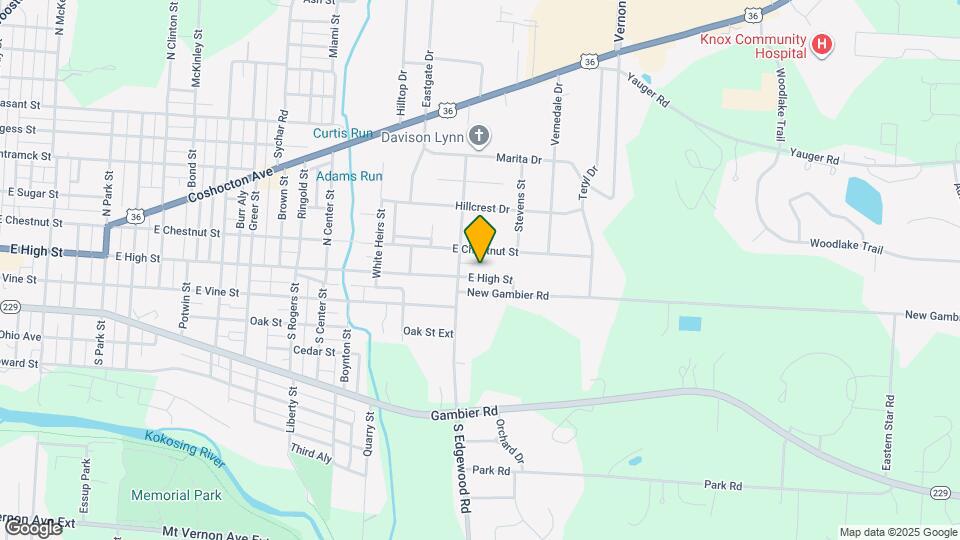 1009 E High St Map and Location Details