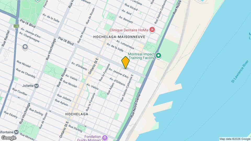 1460-1464 Pie IX Boul Map and Location Details