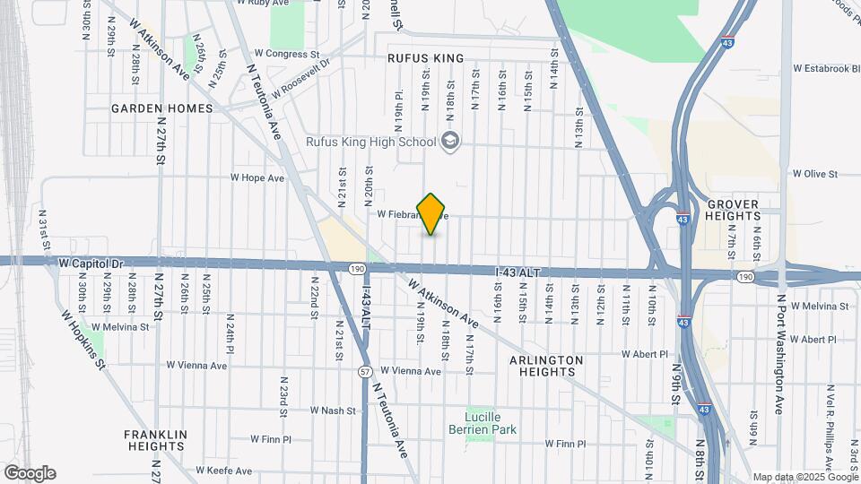 4038 N 19th St. Map and Location Details