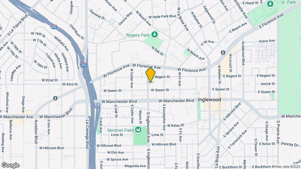 114 N Inglewood Ave Map and Location Details