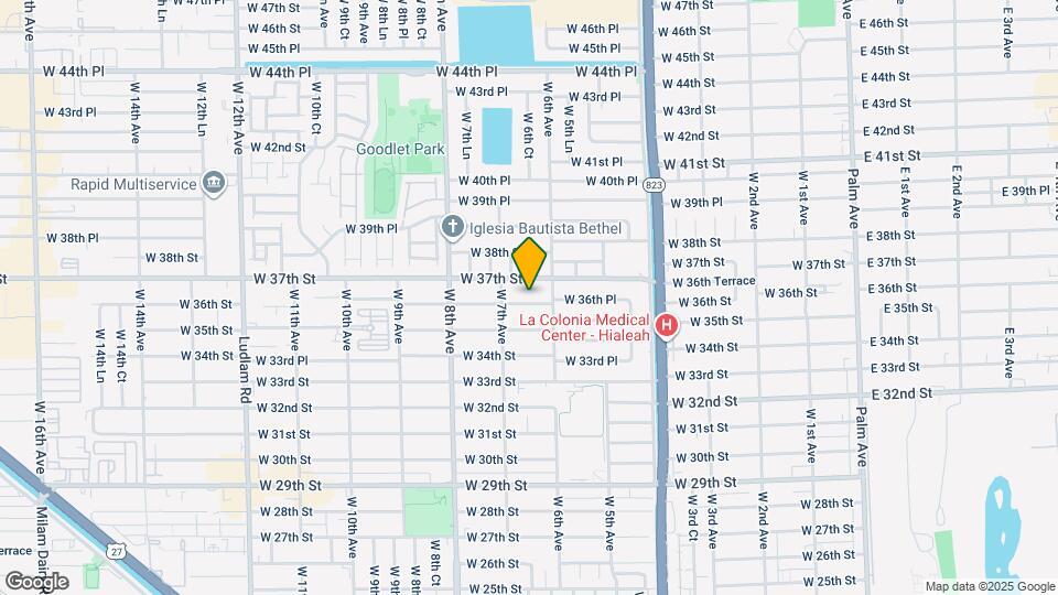 641 W 36th St Map and Location Details