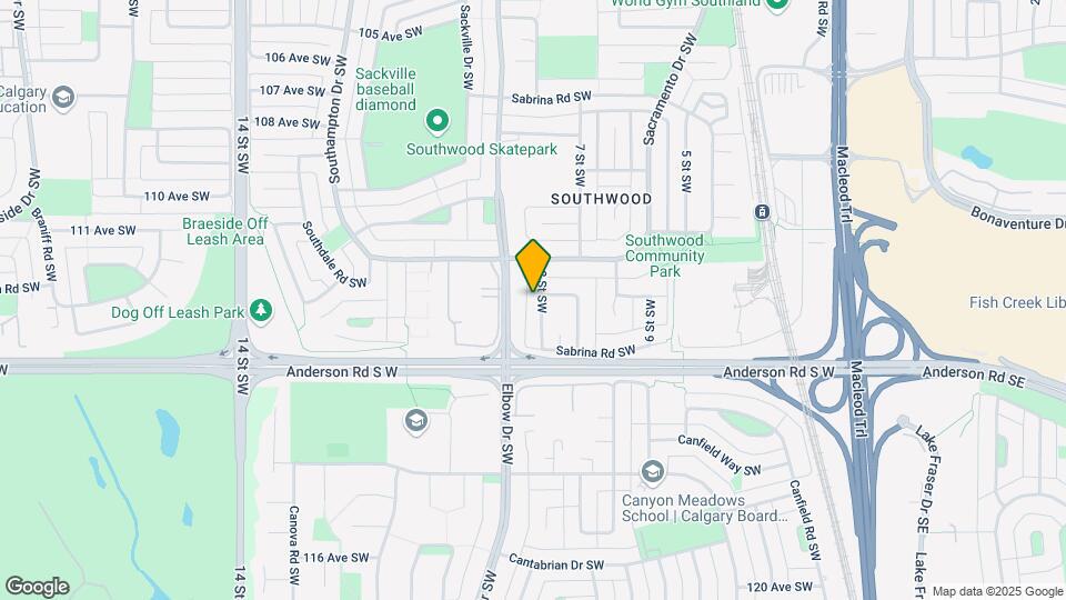 11419 8 St SW Map and Location Details