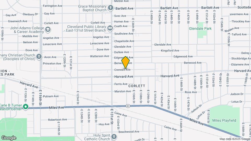 13400 Crennell Ave Mapa y Detalles de la Ubicación